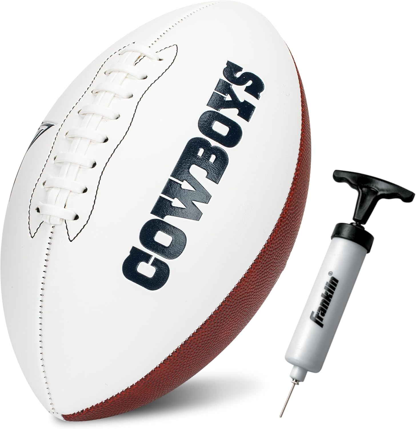 Franklin Sports NFL Autograph Football - Official Size White Panel Souvenir Football for Autographs   Signatures - NFL Team Fan Shop Memorabilia